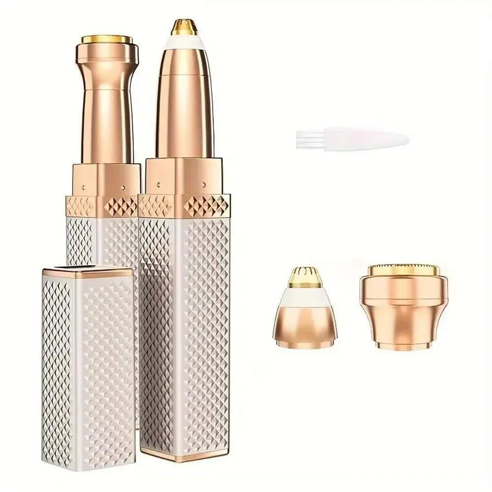 2-in-1 Multifunctional Electric Hair Removal Device with LED Light Specially Designed for Eyebrow Shaver Underarm Hair Leg Hair